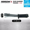 Arrow HT55 Slim Hammer Tacker Stapler for Insulation, Housewrap, Flooring, Uses T50 Staples