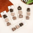 thumbnail image 2 of New Fashion Coffee Color Three-piece Set Frosted Geometric  Hairpin Hair Clip Barrettes for Women Girl Hair Accessorie Headwear, 2 of 9