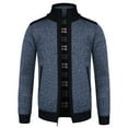 thumbnail image 1 of Qertyioot Hauts pour Hommes Mode Veste Décontractée Extérieure à Manches Longues Manteau Chaud, 1 of 7
