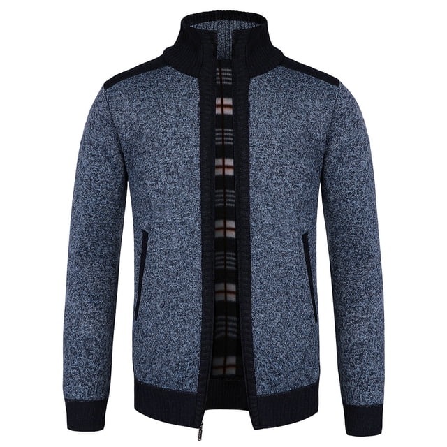 Qertyioot Hauts pour Hommes Mode Veste Décontractée Extérieure à Manches Longues Manteau Chaud