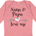 thumbnail image 4 of Inktastic Nana and Papa Love Me Heart Grandchild Boys or Girls Long Sleeve Baby Bodysuit, 4 of 5