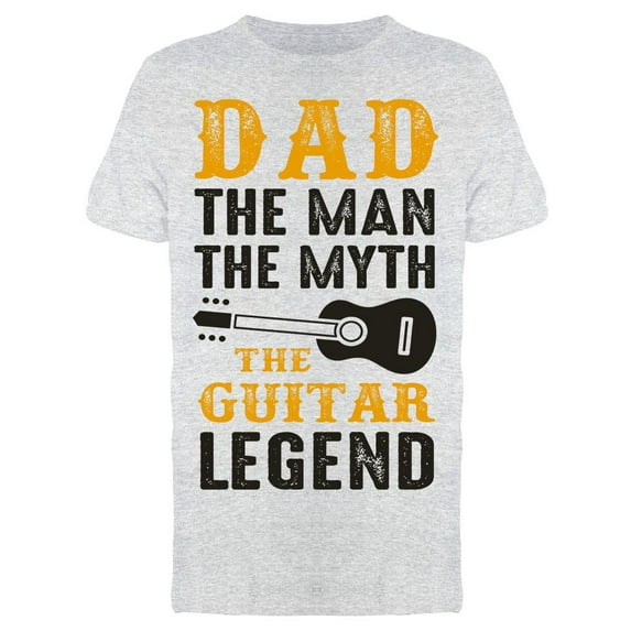 Guitar Quote For Dads T-Shirt Men -Image by Shutterstock, Male Large