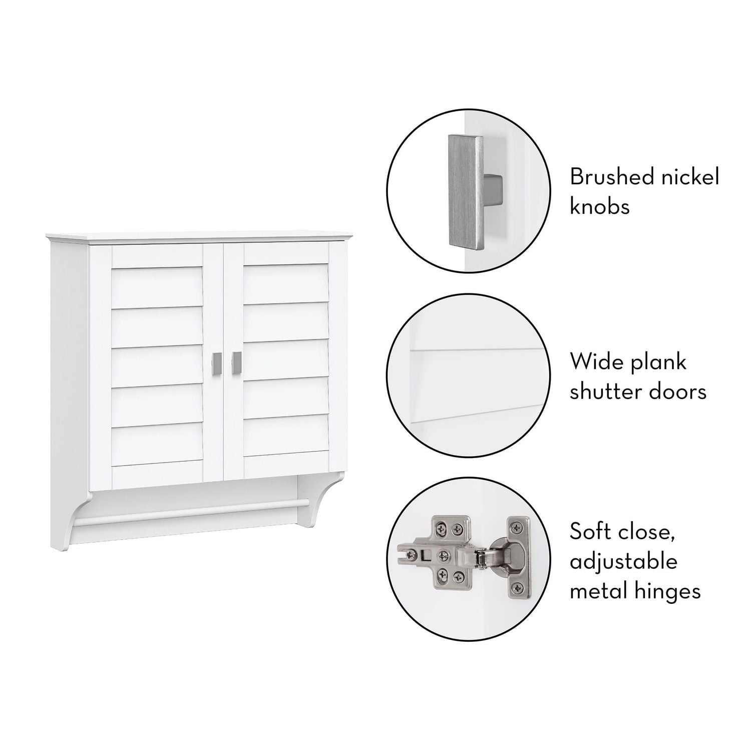 RiverRidge Home® Brookfield Two-Door Wall Cabinet - White