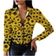 thumbnail image 1 of Camiseta informal con estampado de manga larga y cuello vuelto a la moda para mujer Fridja  fjkfkj7930, 1 of 8