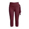 thumbnail image 4 of TIANZEN Women's Stretch Waistband 7 Inch Base Shorts Casual Women's Short Legged Pants 7 Inch Pants Wide Leg Cover up Pants, 4 of 4