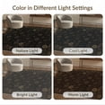 thumbnail image 6 of ODIKA 6'x9' Black And Brown Boho Academia Vintage Washable Area Rug Distressed Bloom Spread Rustic Frame Earthy Antique for Queen Size Bedroom, Under Bed, Master Suite, Easy Care, Non-Shedding, 6 of 6