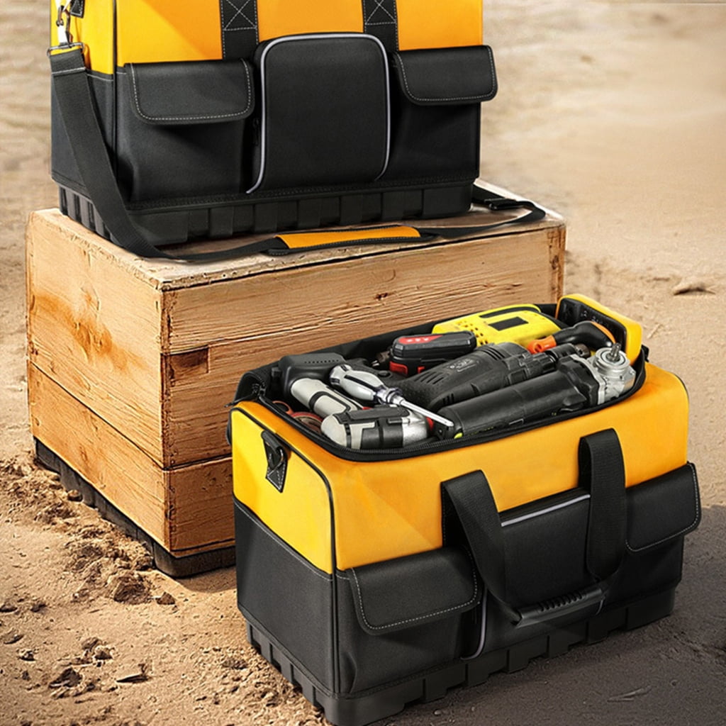 MOMOJIA Multifunctional Tool Bag Waterproof Electrician Oxford Cloth Thickened Carpentry Tool Bag Large Maintenance Storage Bag