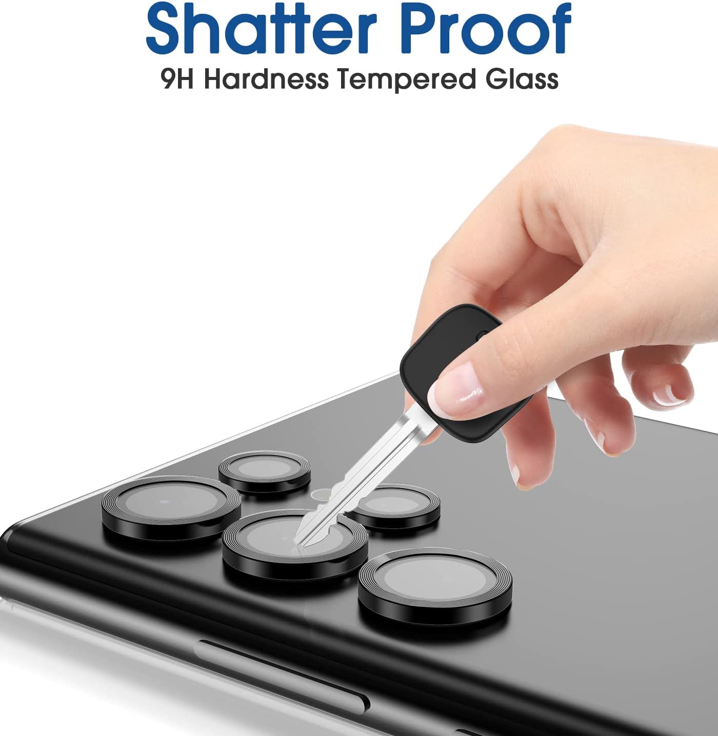 TechMatte amFilm Galaxy S22 Ultra Camera Lens Protector - Thumbnail 2