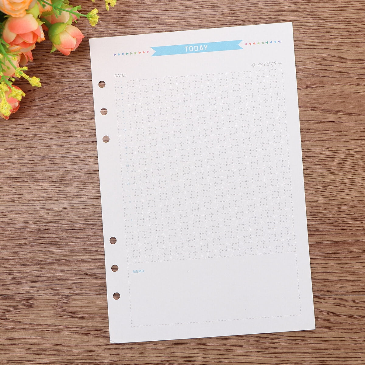 FONDOTIN A5 Loose Leaf Filler Paper for Notebooks, Smooth Writing, 3 Sets of Refillable Sheets