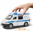 thumbnail image 3 of Ambulance Toy Car, 1:32 Mini Stimulation Alloy Ambulance Car Model Toy Vehicle with Whistle Lighting Function for Kids Children, 3 of 7