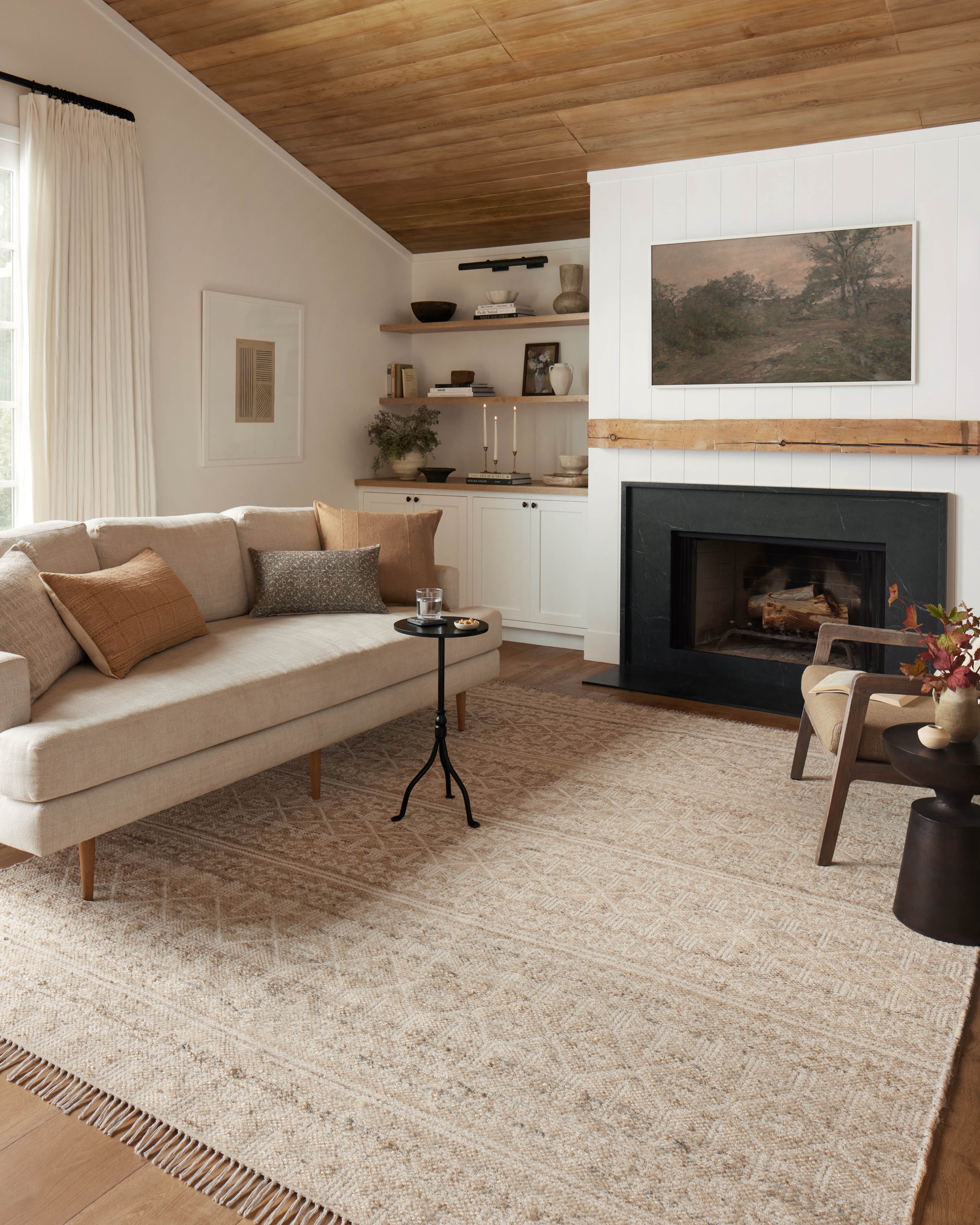 Angela Rose x Loloi Rivers Sand / Ivory 7'-9" x 9'-9" Area Rug
