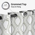 thumbnail image 6 of Tchckioa Blackout Curtains for Apartment,Geometric Thermal Insulated Grommet Top Drapes,42x63 Inch,2 Panels, 6 of 9