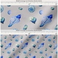 thumbnail image 2 of Soimoi Grey Cotton Poplin Fabric Shells Ocean Fabric Prints By Yard 42 Inch Wide, 2 of 7
