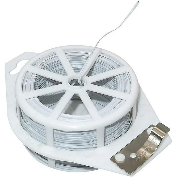 100 Meter White Garden Soft Tie Rope Plant Winding Tie Support Wire Cutter