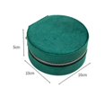 thumbnail image 5 of Caja de joyería portátil con tapa, pendientes simples, almacenamiento de anillos, caja de almacenamiento de joyería multifuncional de franela, 5 of 5