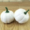 thumbnail image 3 of 16PCS Harvest White Artificial Small Pumpkins Simulation Vegetables for Halloween Thanksgiving Home Kitchen Outdoor Embellishing, 3 of 5
