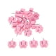 thumbnail image 5 of 20pcs Pasadores de empuje de de pulgar de flores decorativas para la decoración de tableros de corcho. Rosado, 5 of 8