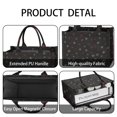 thumbnail image 4 of Large Capacity Tote Bag,Black Christmas Star Pattern Handbag Fashion Luxury Tote Bag,15.7"x13"x 5.1" Inches,Laptop Compatible, 4 of 6