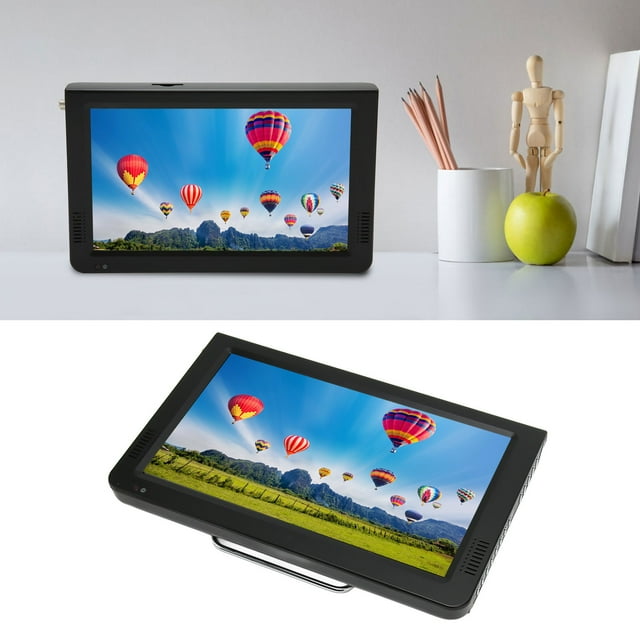 TV Portátil, Recargable de 10 Pulgadas US EE. Uu. 110-240V Control remoto Pequeño TV ATSC Para Automóvil para Al Aire Libre
