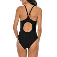 thumbnail image 2 of Zando Women's One Piece Swimsuits Adjustable Strap One Piece Bathing Suit Slimming Swimwear Black S, 2 of 6