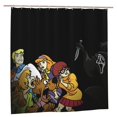 thumbnail image 2 of Cortina de ducha de Scooby Doo, cortina de baño de tela impermeable con dibujos animados, con ganchos gratuitos, decoración del hogar, accesorios de baño, regalos para niños y niñas, 72 x 72 pulgadas, 2 of 8