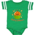 thumbnail image 3 of Inktastic Happy Halloween- cute pumpkin cupcake Boys or Girls Baby Bodysuit, 3 of 5
