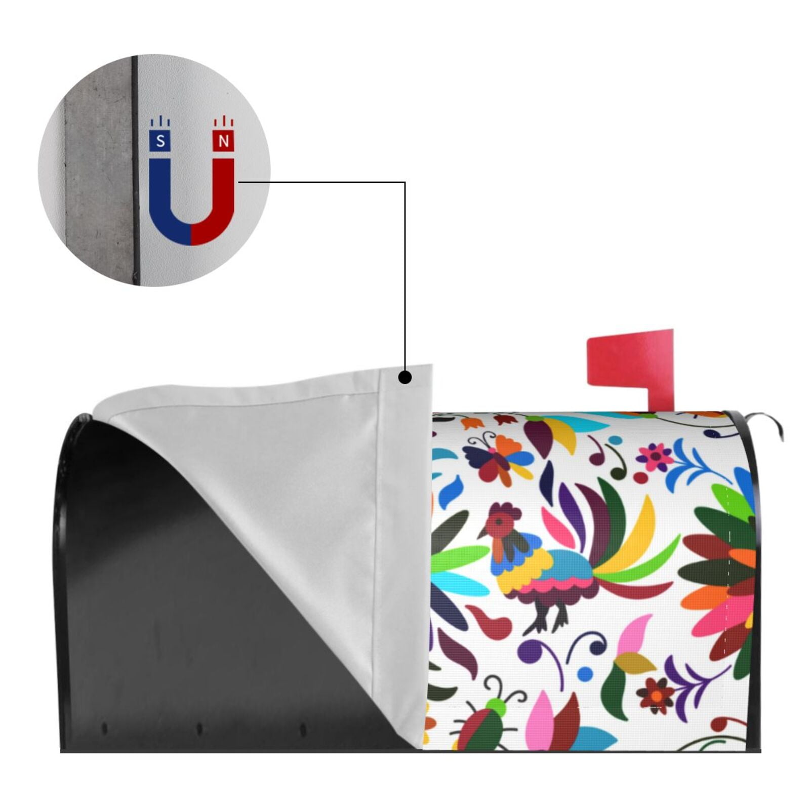 Kdxio Magnetic Mailbox Cover 21x18 in Mailbox Cover Outdoor Decoration Holiday Mailbox Covers for Home Garden Yard-21x18 in