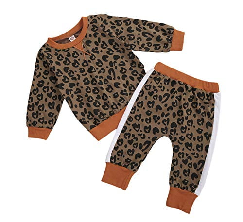 childrens leopard print tracksuit