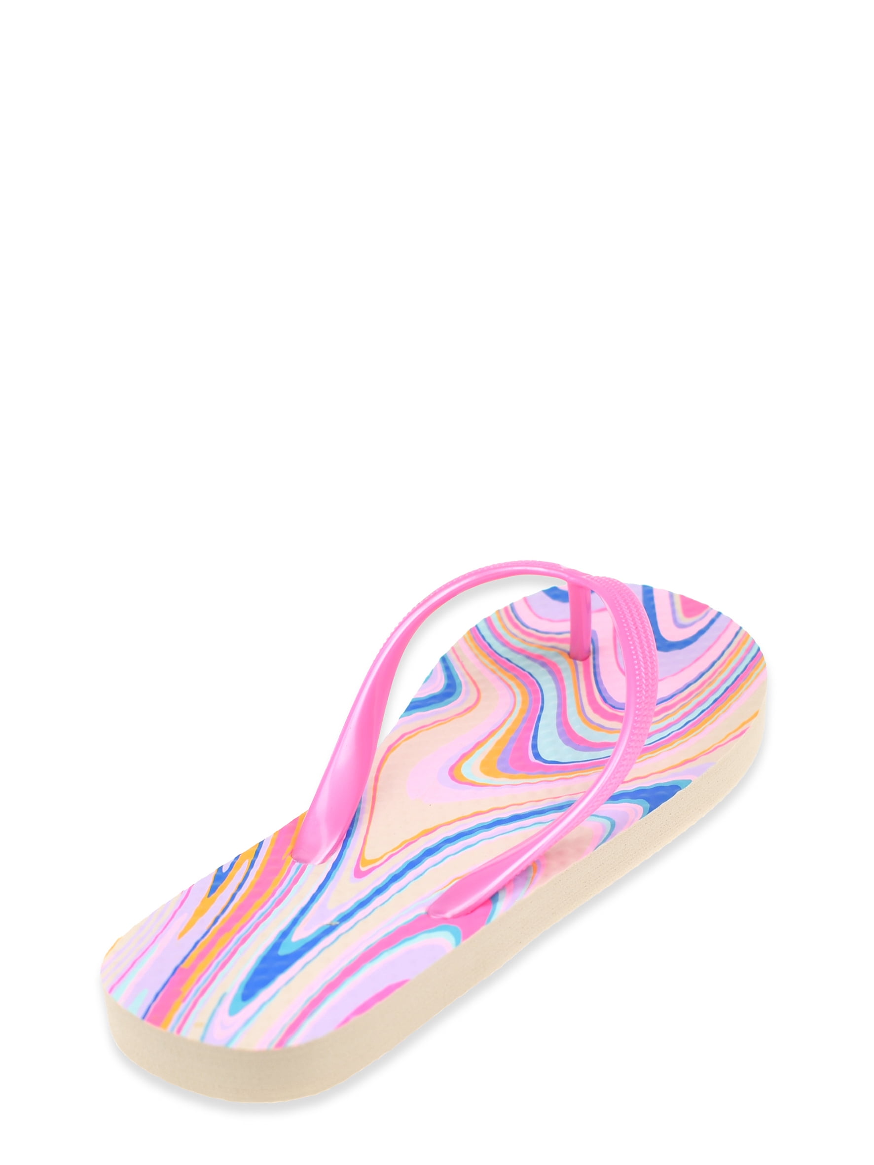Wonder Nation Girl Printed Flip Flop Sandals