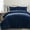 Navy, variant on Lush Decor Modern Solid Ultra Soft Faux Fur Light Weight All Season Comforter Light Gray 5Pc Set Twin