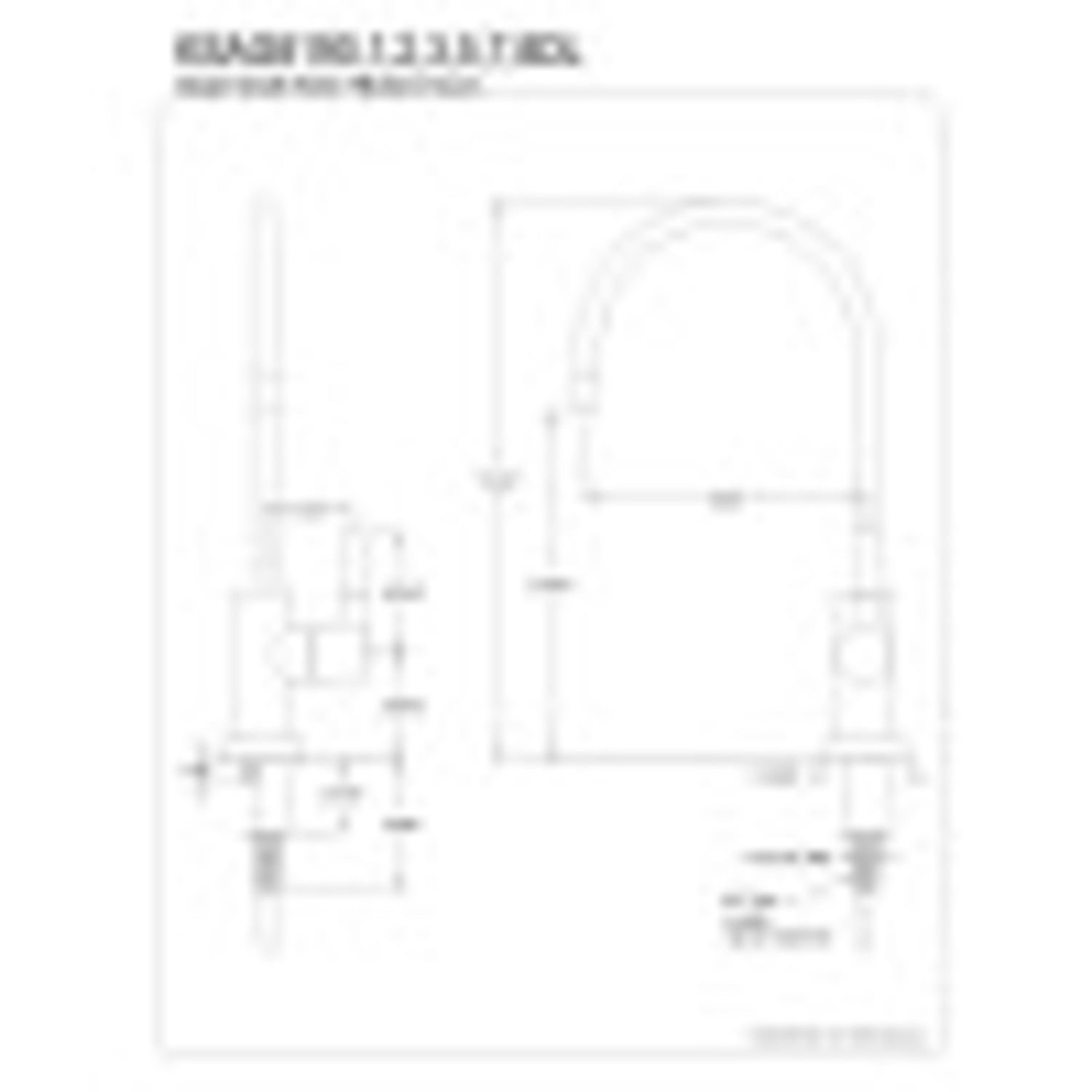 Kingston Brass KSAG8193DL Umkehrosmose-System – Concord Design, Messing Antik, Mit Wasserhahn