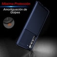 thumbnail image 4 of Atti Rugged Carbon LG K61 Azul Marino 1pz Mas Mica 9D Atti Funda de Silicon Uso Rudo, 4 of 8