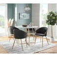 thumbnail image 6 of LumiSource Gold Metal, Grey PU Claire Chair, 6 of 11
