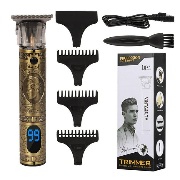 LCD Electric Hair Clippers Kit Rechargeable Cordless Beard Trimmer Body