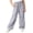 Gray, variant on Girls Hiking Pants Quick Dry Silk Elastic Waist Workout Pants Sun Protection Trousers Workout Clothes with Pockets