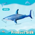 thumbnail image 4 of Juguetes inflables para piscina con tiburones ILEISURELY, 3 unidades, para niños y adultos, 4 of 7