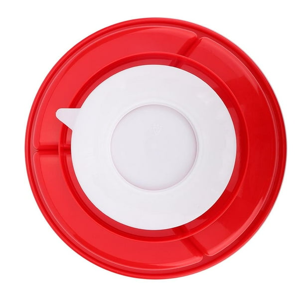 Tebru Elderly Dish Suction Divided Dinner Plate Tableware for Nursing