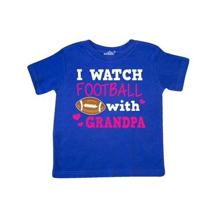 

Inktastic I Watch Football with My Grandpa Gift Toddler Toddler Girl T-Shirt
