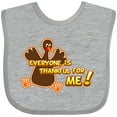 thumbnail image 3 of Inktastic Everyone is Thankful for Me Boys or Girls Baby Bib, 3 of 4