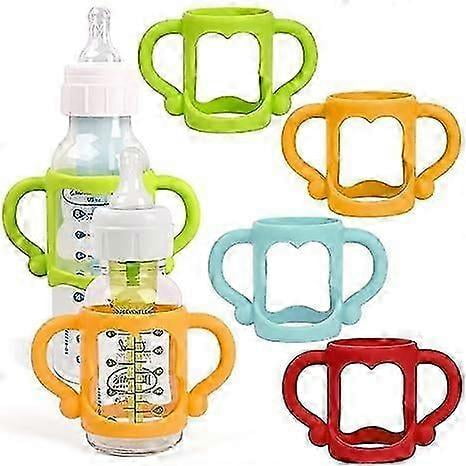Silicone Baby Bottle Handles, Bottle Handles For Dr Brown Baby Bottles With Easy Grip Handles To Hold Their Own Bottle
