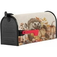 thumbnail image 2 of Fall Hedgehog Magnetic Mailbox Covers Standard Size 21x25.5 Inch, Pine Cones Fall Pumpkin Harvest Mailbox Wraps Mailbox Post Cover Thanksgiving Autumn Holiday Mailbox Decor for Outside Garden Yard, 2 of 6