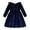 Dark Blue, variant on Odeerbi Kids Girls Fall Winter Corduroy Dresses Christmas Cute Ruffle Princess Dress Long Sleeve Round Neck Dress Kids Girls Clothes