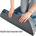 thumbnail image 3 of Lightblue Butterfly Sparkle Pattern Hot Yoga Mat Towel Non Slip for Hot Yoga - Quick-Drying Yoga Mat Cover with 4 Corner Pockets with Travel Bag - Hot Yoga Towel Non Slip 74"x26", 3 of 6