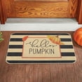 thumbnail image 1 of Decoración de Halloween, regalos de Halloween, accesorios de Halloween, alfombra de Halloween con forma de calabaza y hoja de arce, ideal para puerta de entrada, baño, cocina, habitación, 23,6 x 15,8, 1 of 6