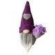 thumbnail image 1 of Gnomo del Día de la Madre con gorro de punto y corazón de amor para decorar el escritorio de tu muñeca., 1 of 5