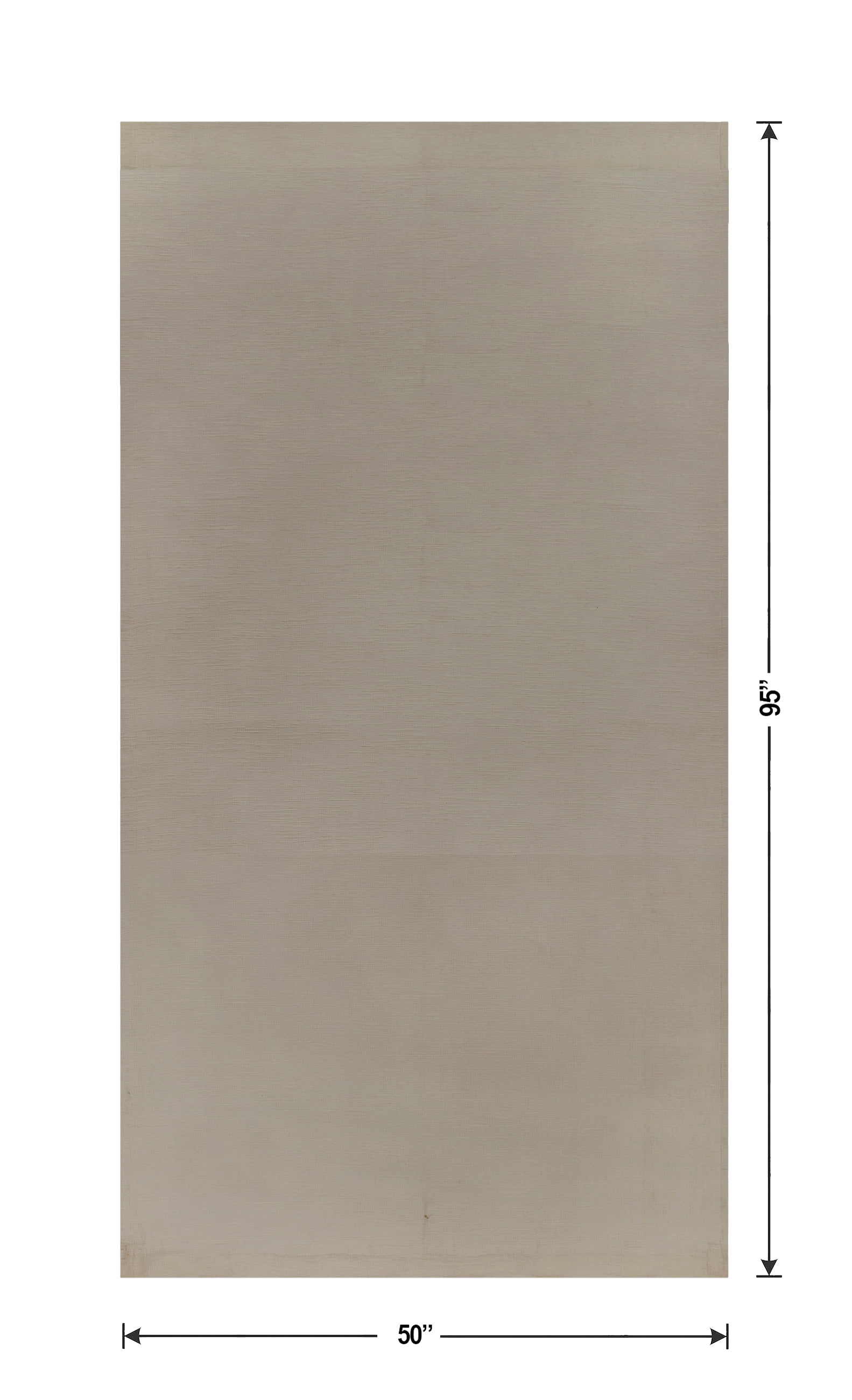 Better Homes & Gardens Textured Solid Chenille Blackout Single Curtain Panel, Grey Bisque, 50 in x 95 in