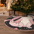 thumbnail image 5 of Daiia Cute Axolotl Sakura Blossoms Drawing Merry Christmas Tree Skirt , Xmas Large Lace-up Tree Skirt, Santa Snowflakes Rustic Home Decorations New Year Party Farmhouse Decor-36", 5 of 6