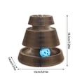 thumbnail image 2 of Interactive Foldable Cat Scratcher Toy Adorable Kitty Curls Cardboard Plaything For Indoor And Durable, 2 of 2