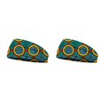 thumbnail image 2 of Sonducket Diadema deportiva con flores geométricas, banda para el sudor, diadema para el cabello, envoltura de estilo, Yoga, gimnasio, accesorios Type2 NO2 Sonducket CBP258364, 2 of 6
