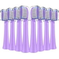 thumbnail image 1 of Xianlin-têtes de Remplacement pour Brosse à Dents Compatibles avec Colgate Hum Electric - Têtes de Brosse Compatibles avec Colgate 360 Power Charbon/nettoyage en Profondeur Brosse à Dents Électrique, 8 Unités, Violet, 1 of 4